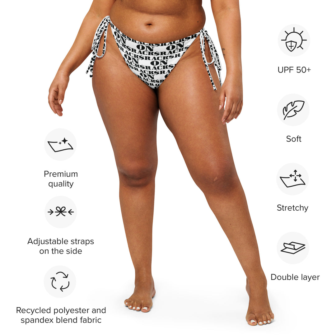 ENIGMA MIDNIGHT Club Money String Bikini Bottoms